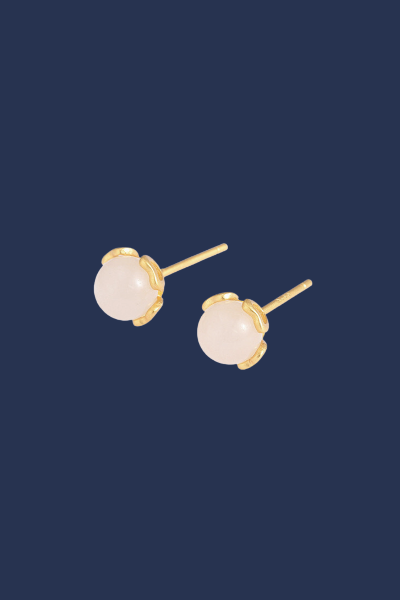 Locri Jade Stud Earrings