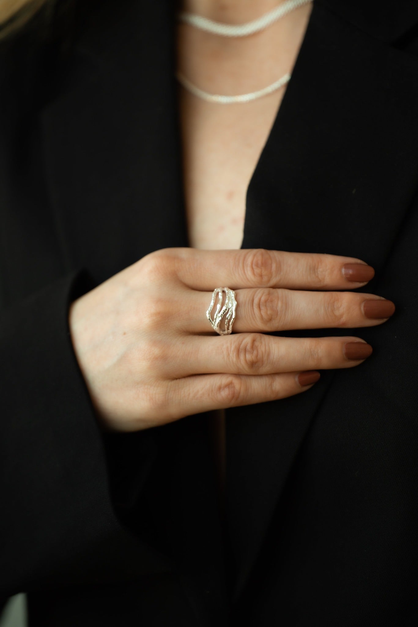 Nettuno Silver Handmade Ring
