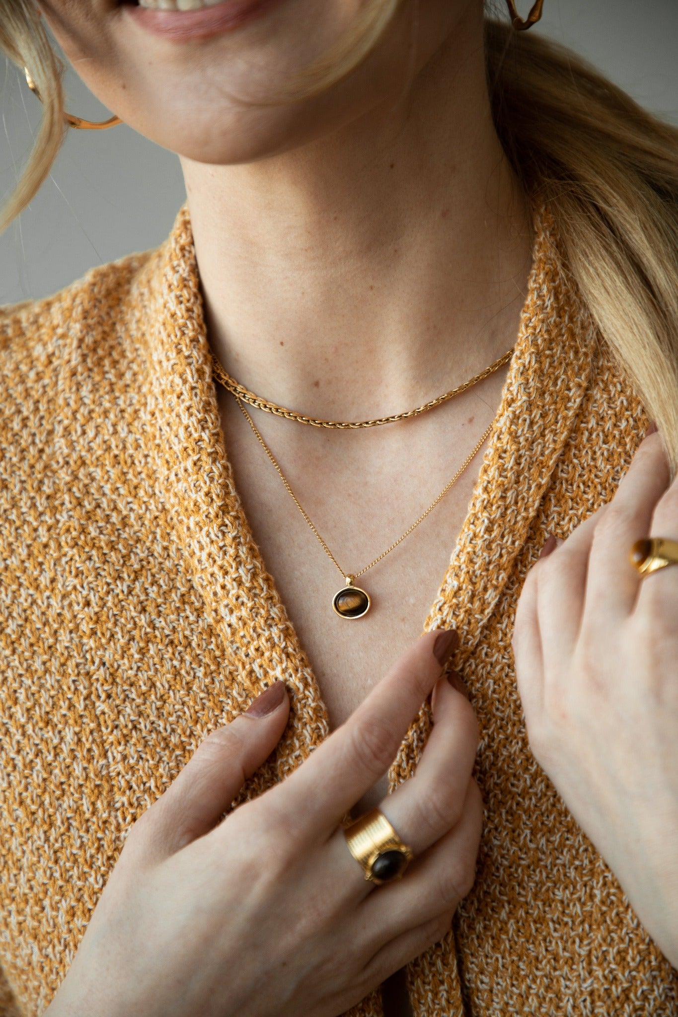 Kassandra Tiger Eye Pendant