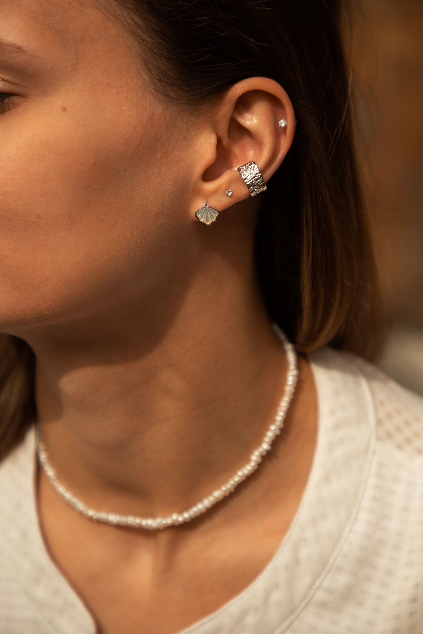 Foce Silver Earrings