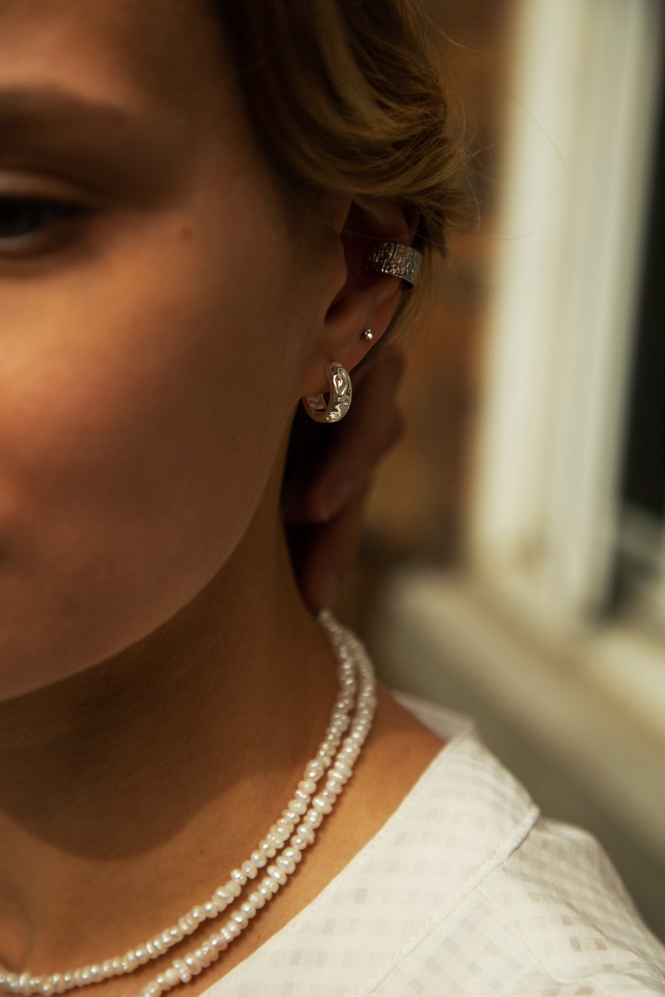 Recco Silver Handmade Huggies