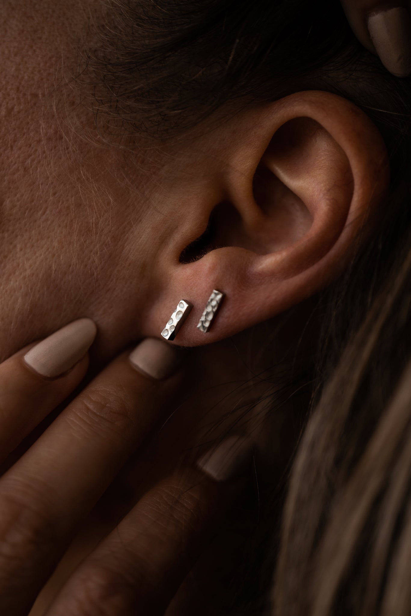 Vesima Silver Handmade Studs