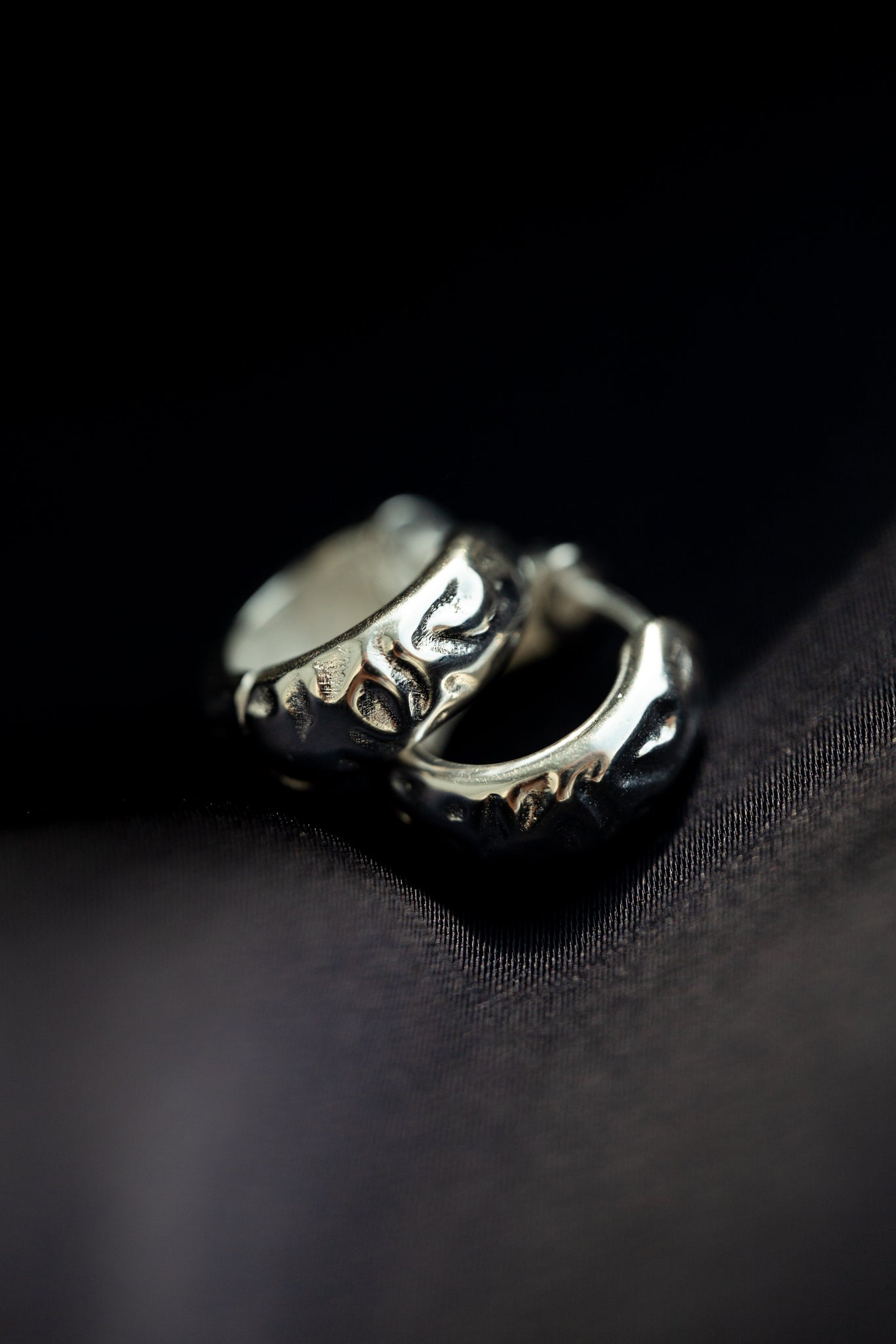 Recco Silver Handmade Huggies