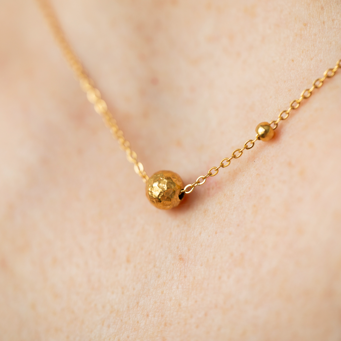 Saturn 14K Handmade Necklace