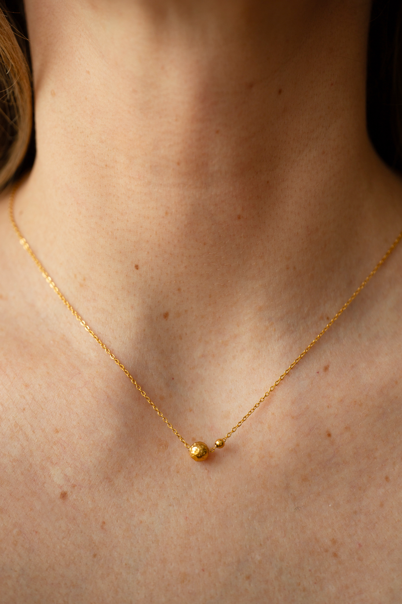 Saturn 14K Handmade Necklace