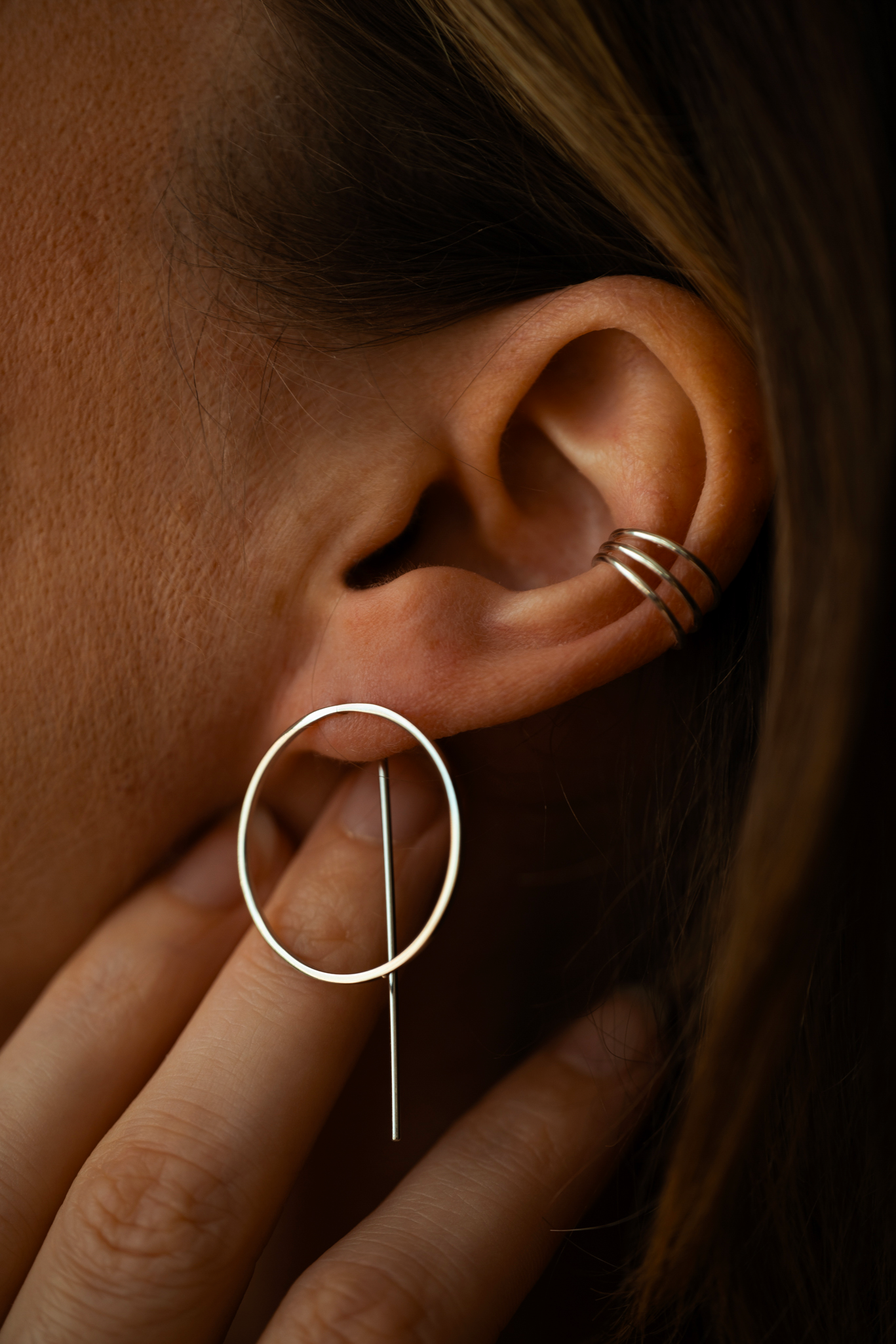 Orbit Silver Earrings