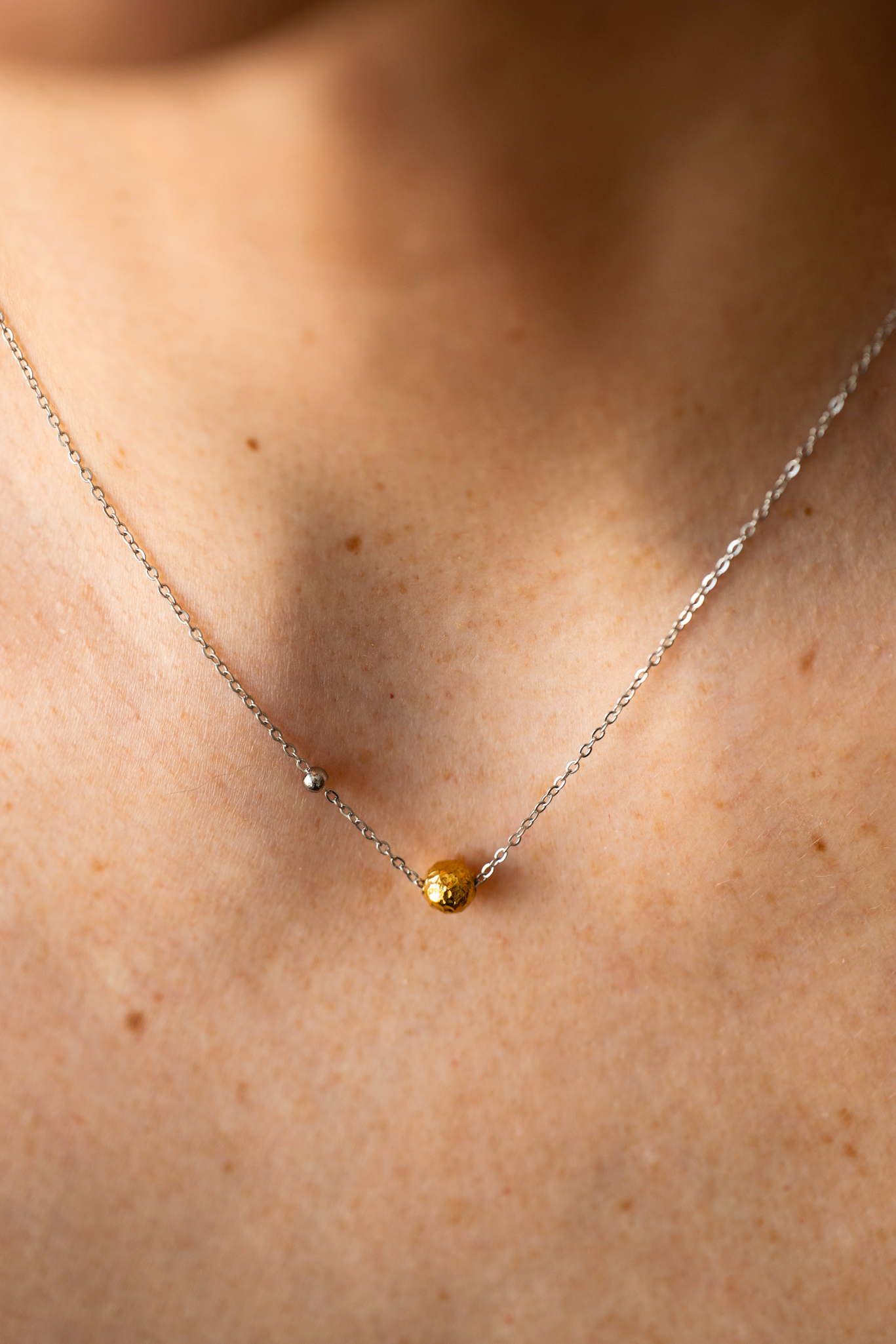 Saturn 14K Handmade Necklace