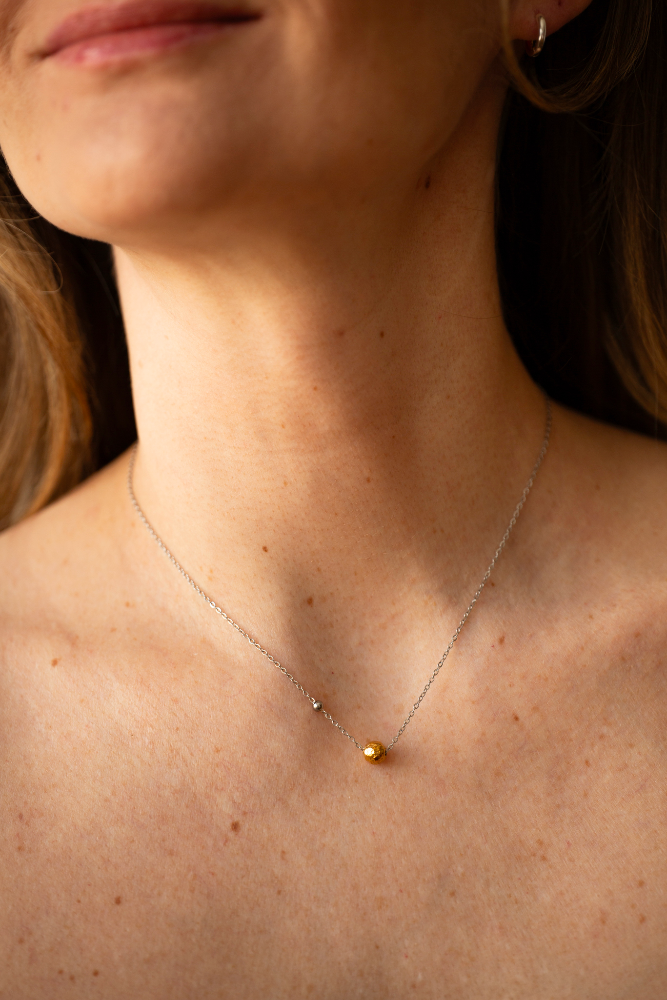 Saturn 14K Handmade Necklace