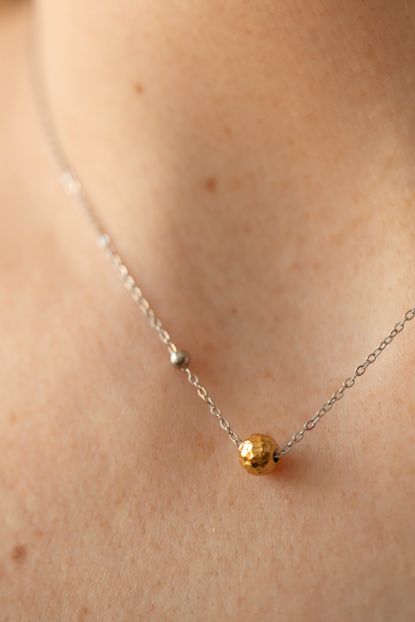 Saturn 14K Handmade Necklace
