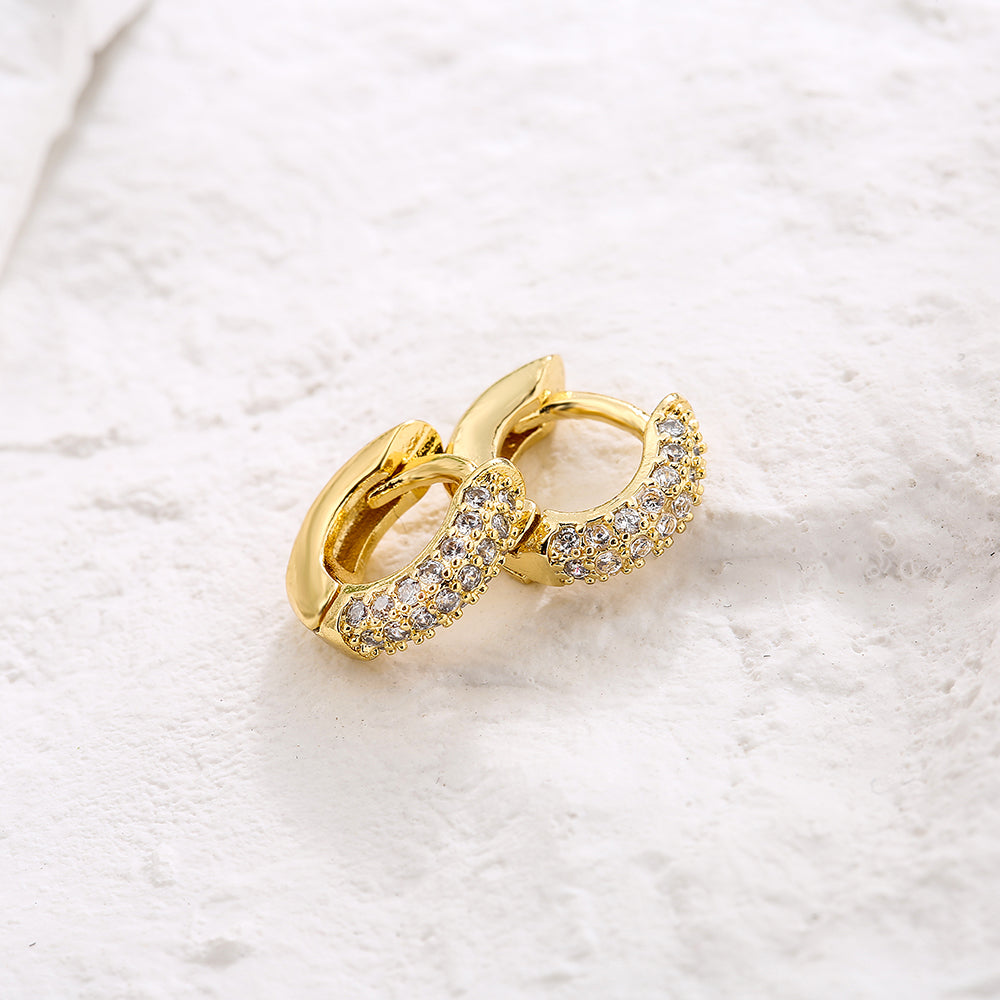 Sono 18K Gold Huggie Earrings