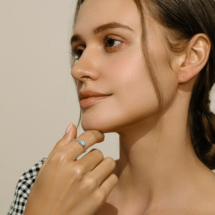 Renata Silver Opal Ring