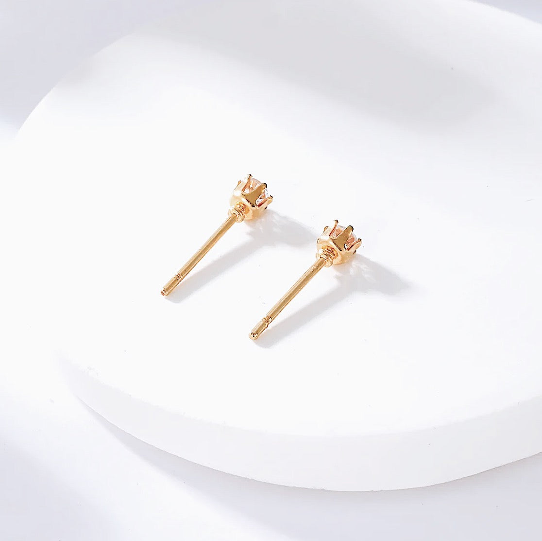 Lana 18K Gold Studs