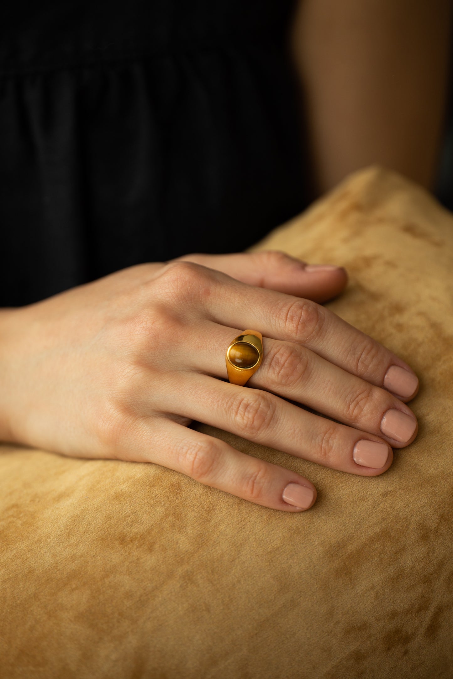 Milene 18K Tiger Eye Ring