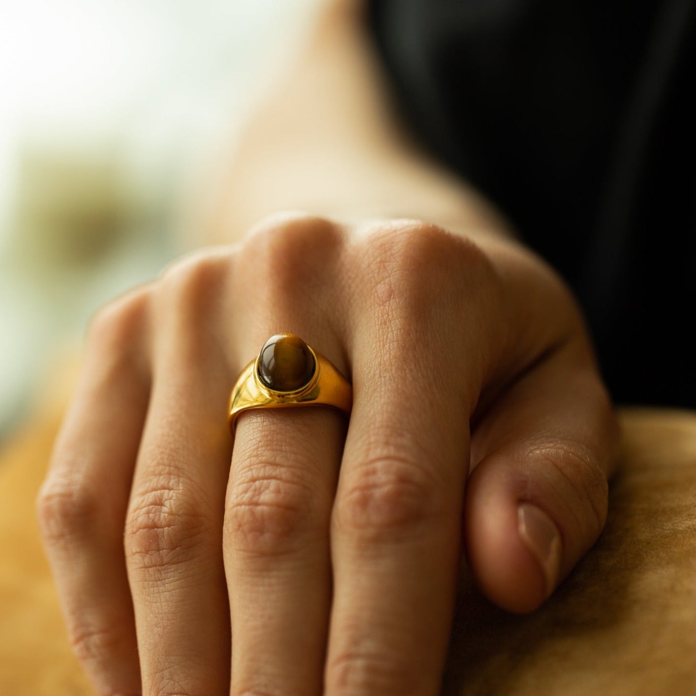Milene 18K Tiger Eye Ring