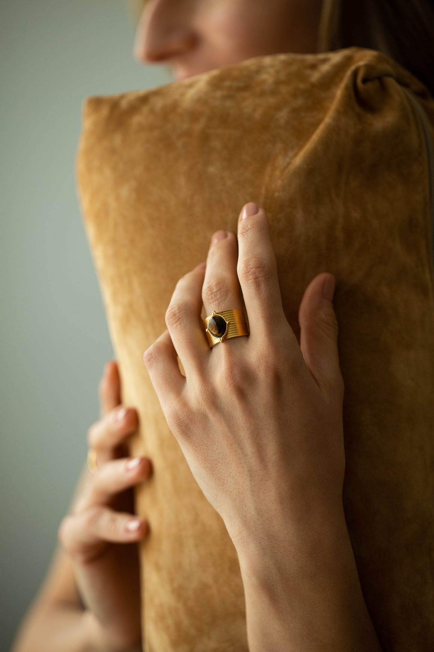 Audrey Tiger Eye Ring