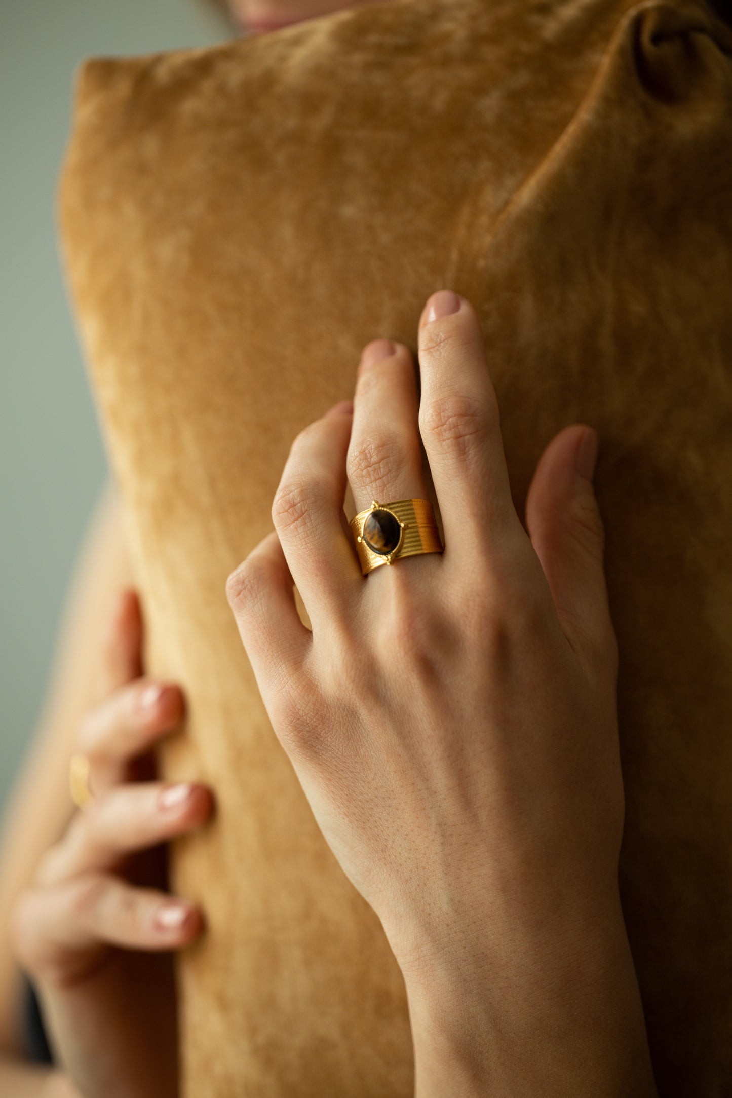 Audrey Tiger Eye Ring