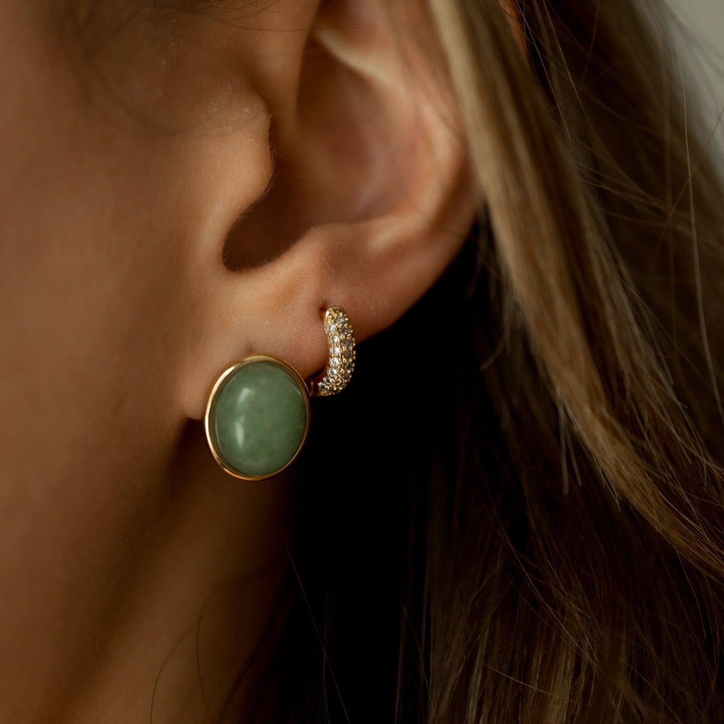 Sono 18K Gold Huggie Earrings