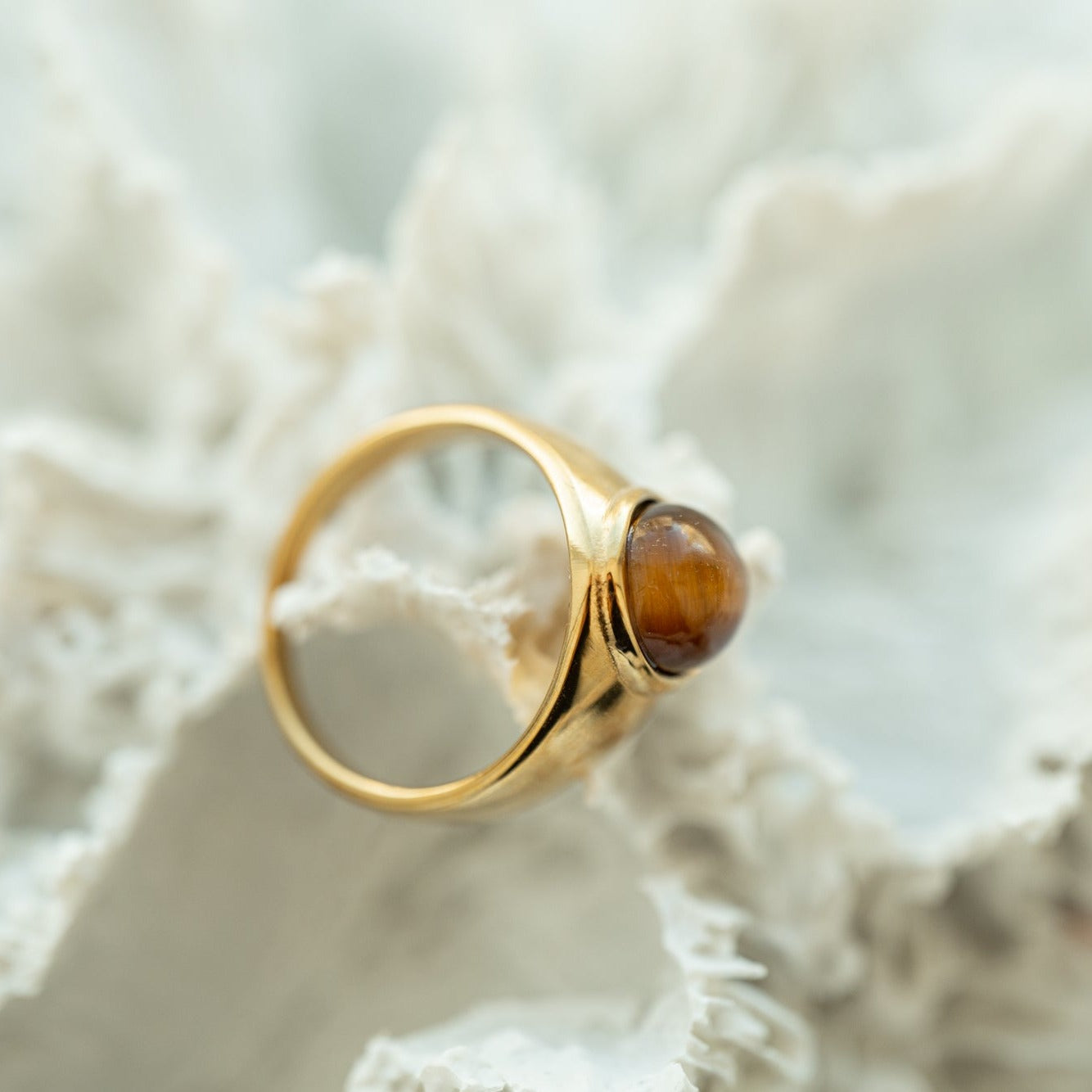 Milene 18K Tiger Eye Ring