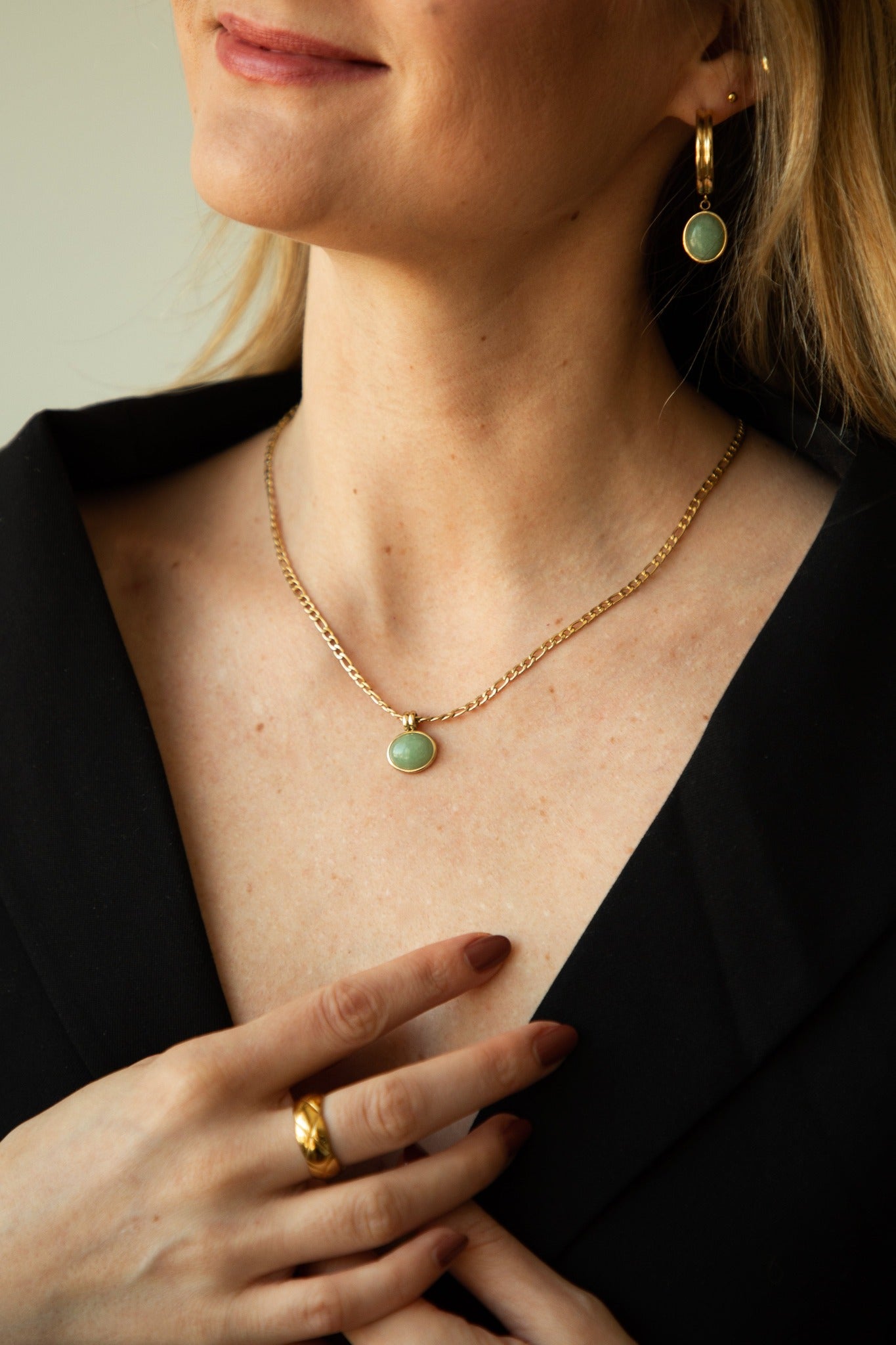 Agnes Aventurine Pendant Necklace