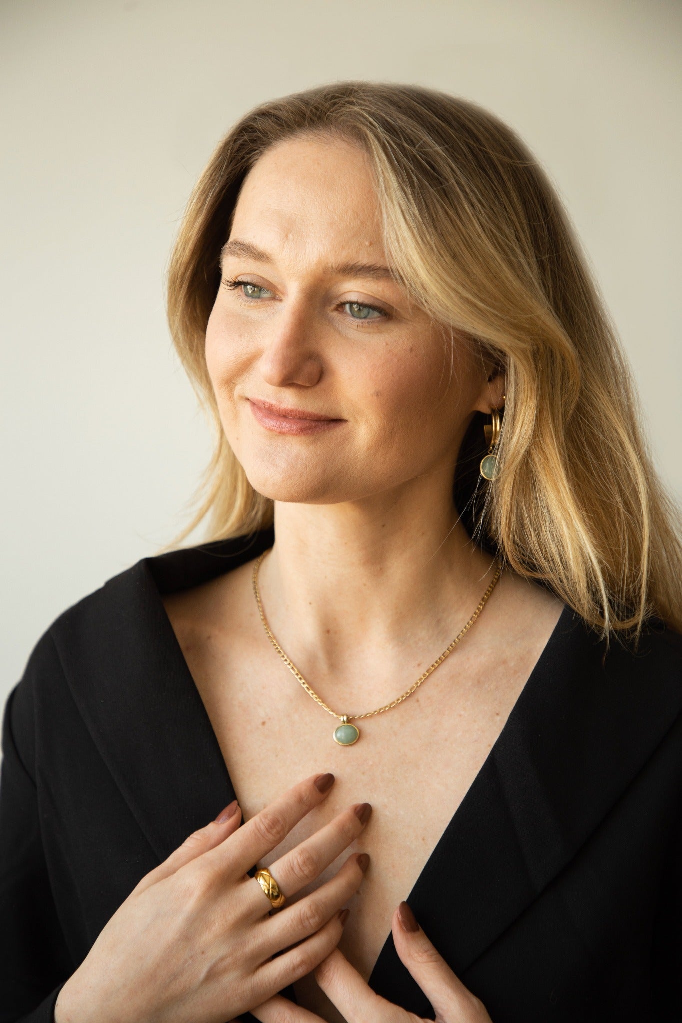 Agnes Aventurine Pendant Necklace
