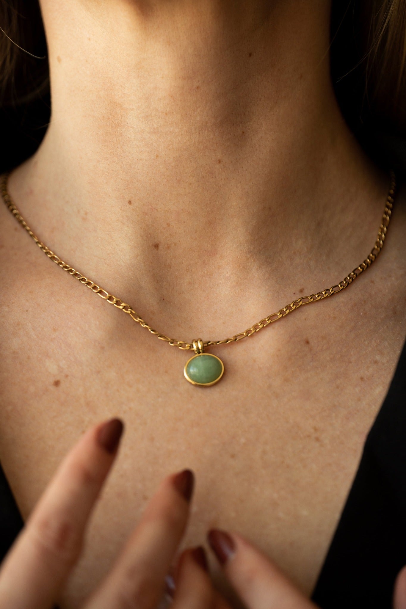 Agnes Aventurine Pendant Necklace