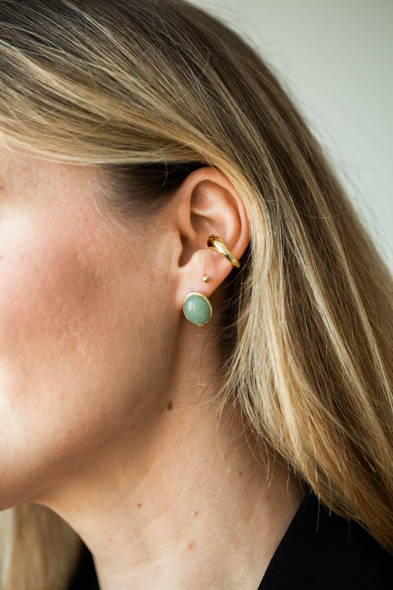 Ava Green Aventurine Earrings