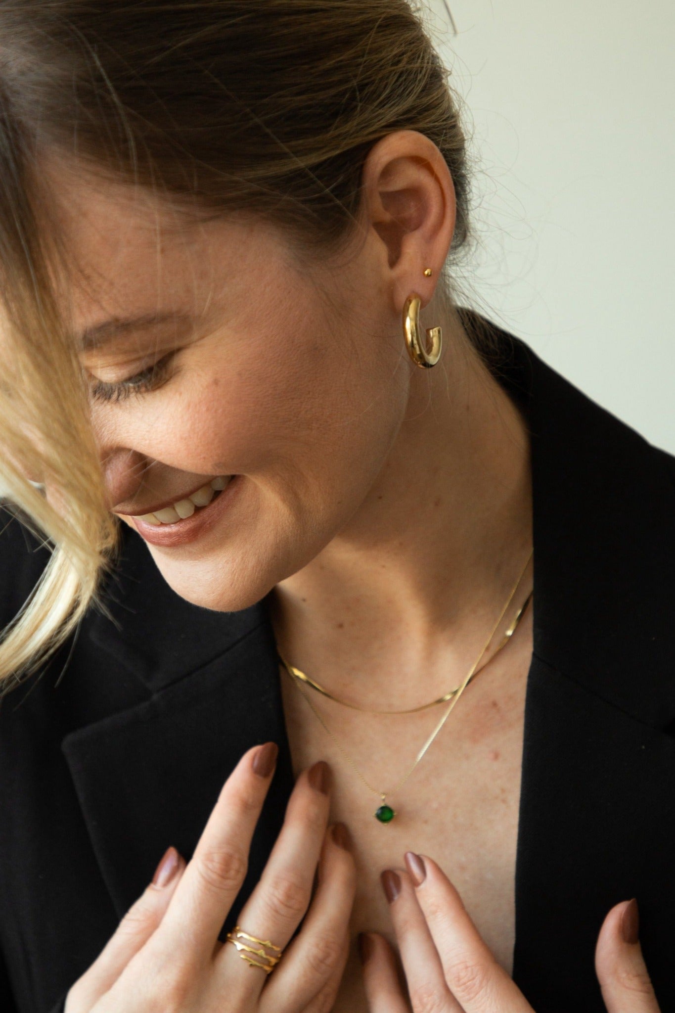 Tabio 18K Gold Earrings