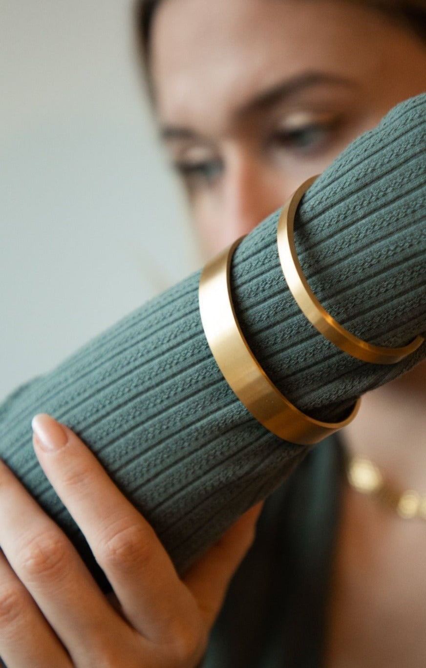 Olivia Gold Cuff Handmade Bracelet