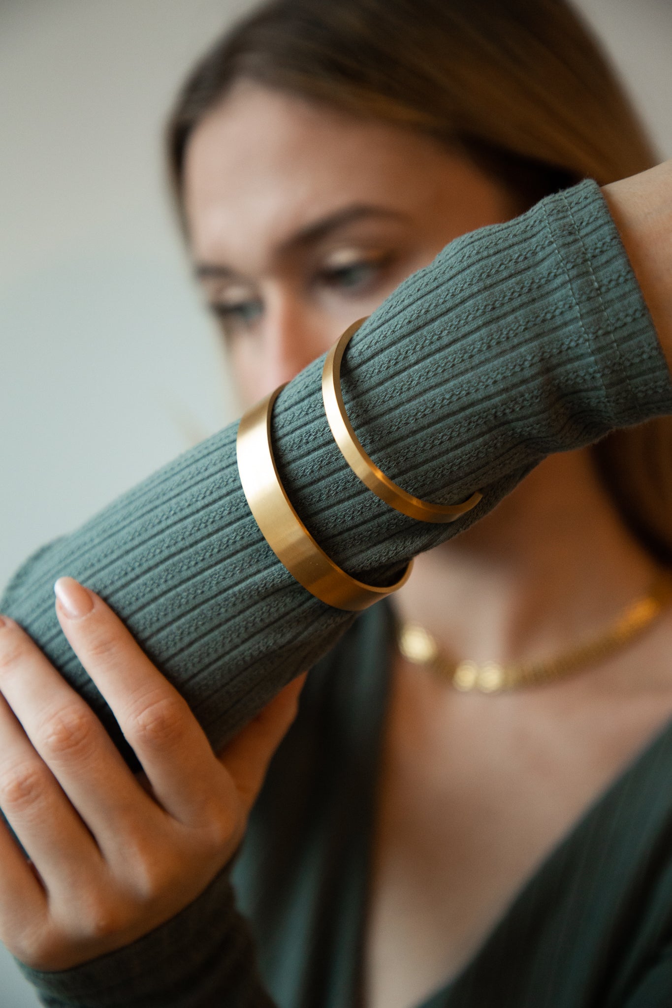 Corey Gold Cuff Handmade Bracelet