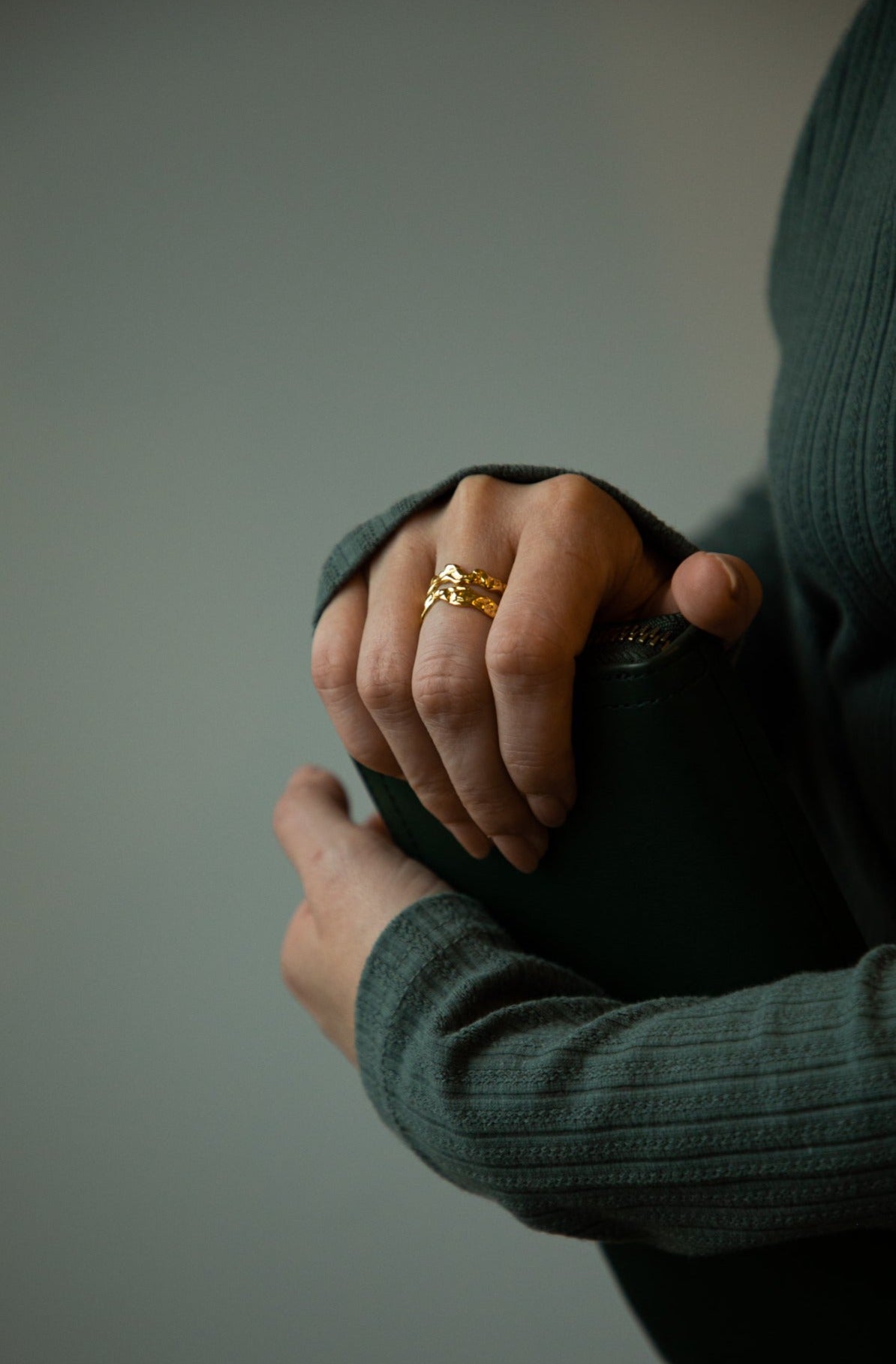 Gemini 18K Gold Handmade Ring