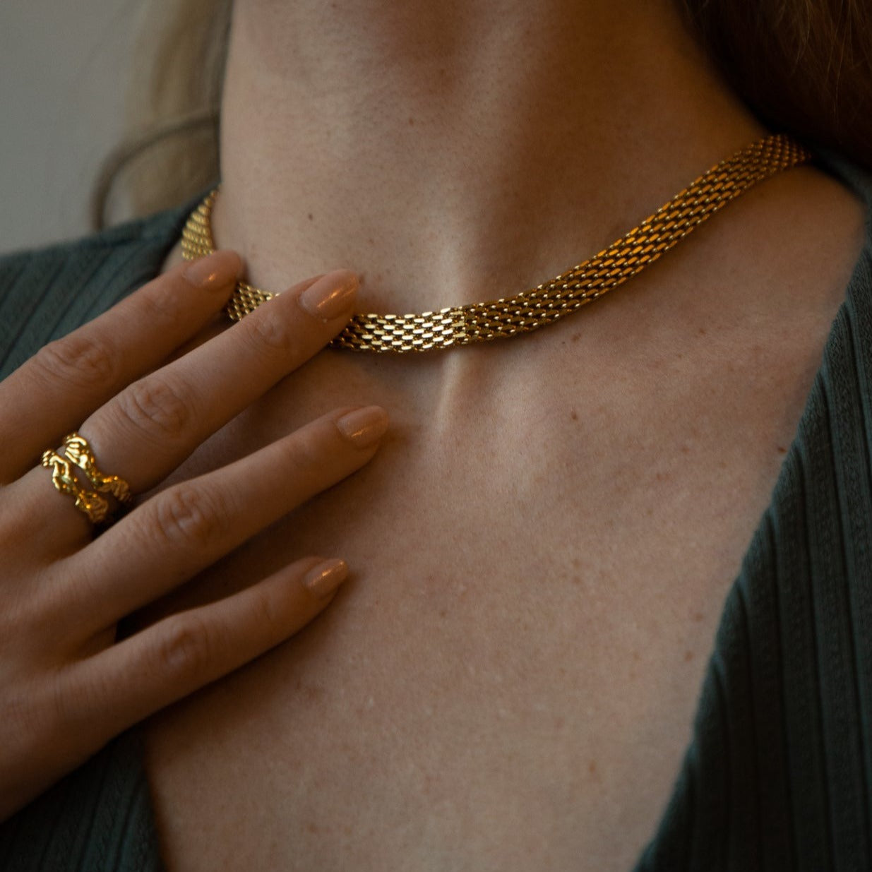 Gemini 18K Gold Handmade Ring