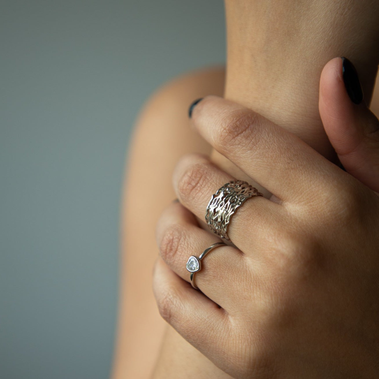 Seleste Silver Handmade Ring