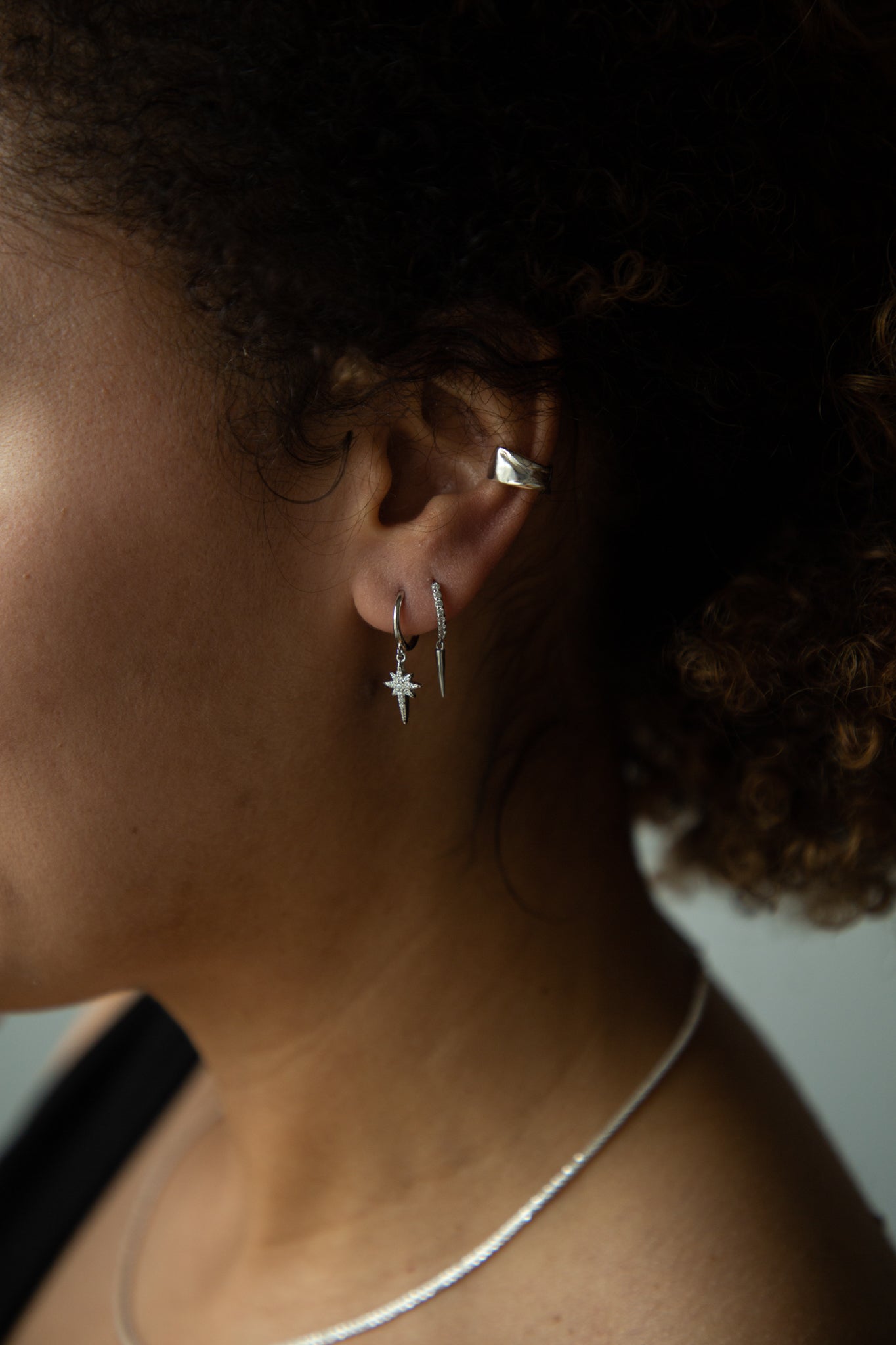Ivy Silver Handmade Ear Cuff