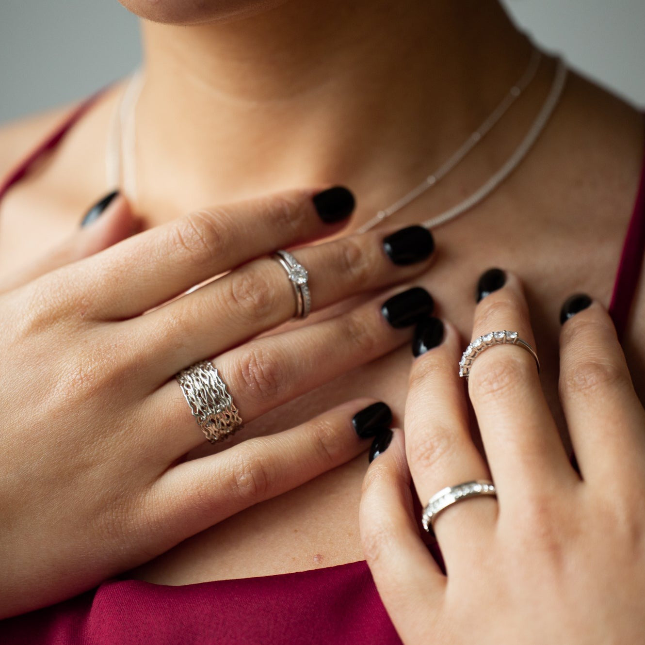 Seleste Silver Handmade Ring