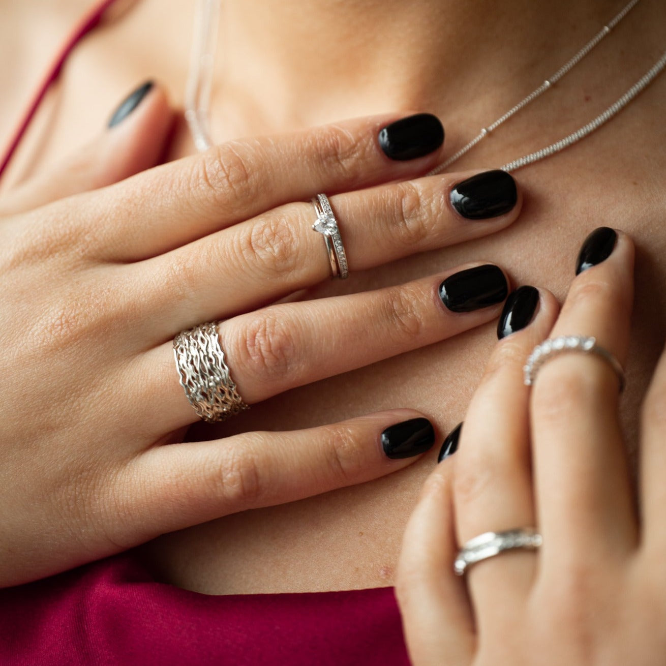 Seleste Silver Handmade Ring