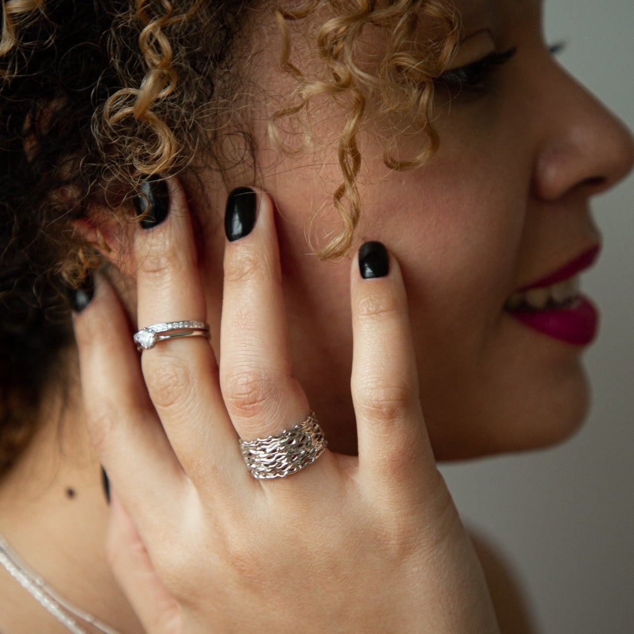 Seleste Silver Handmade Ring