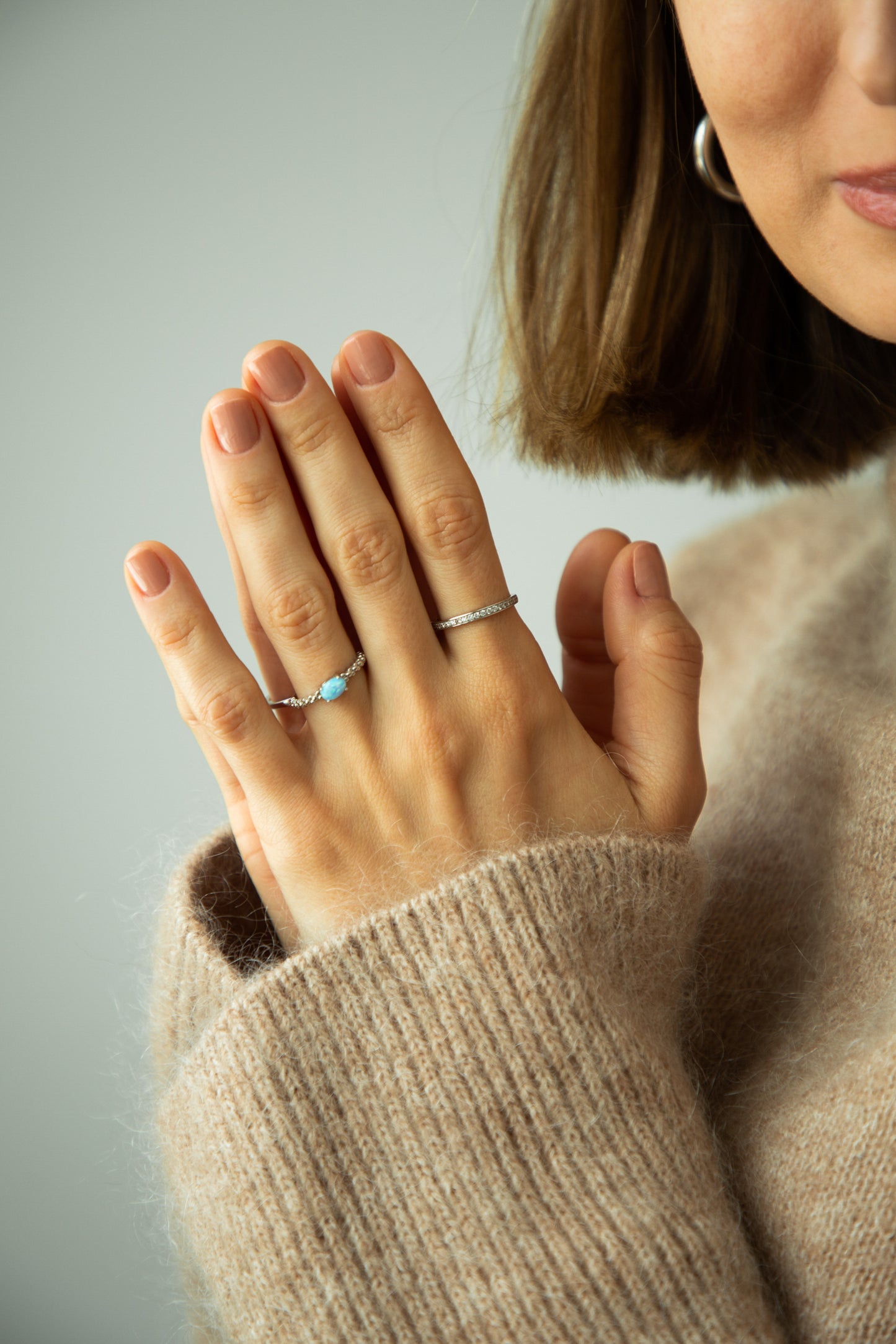 Renata Silver Opal Ring