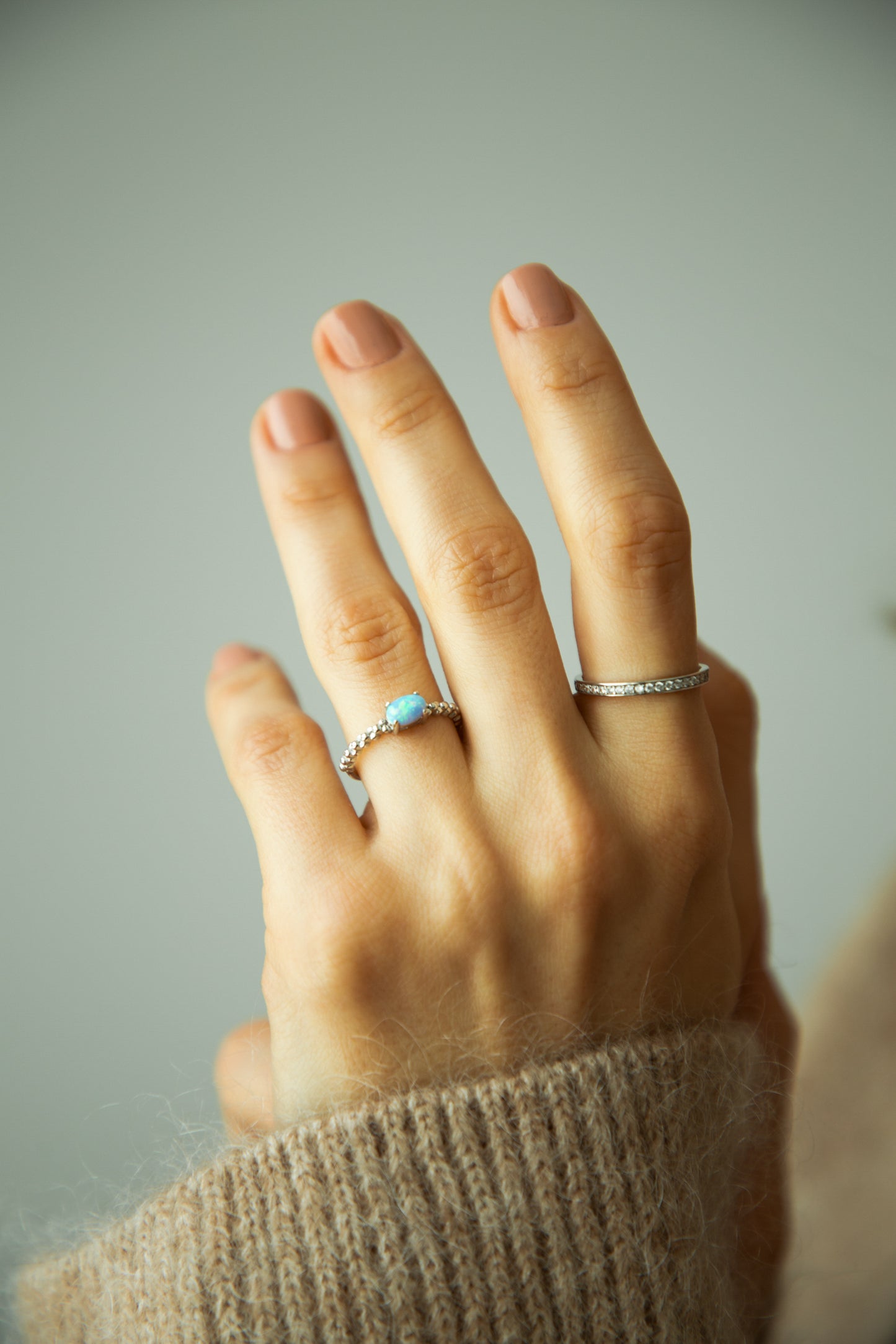 Renata Silver Opal Ring