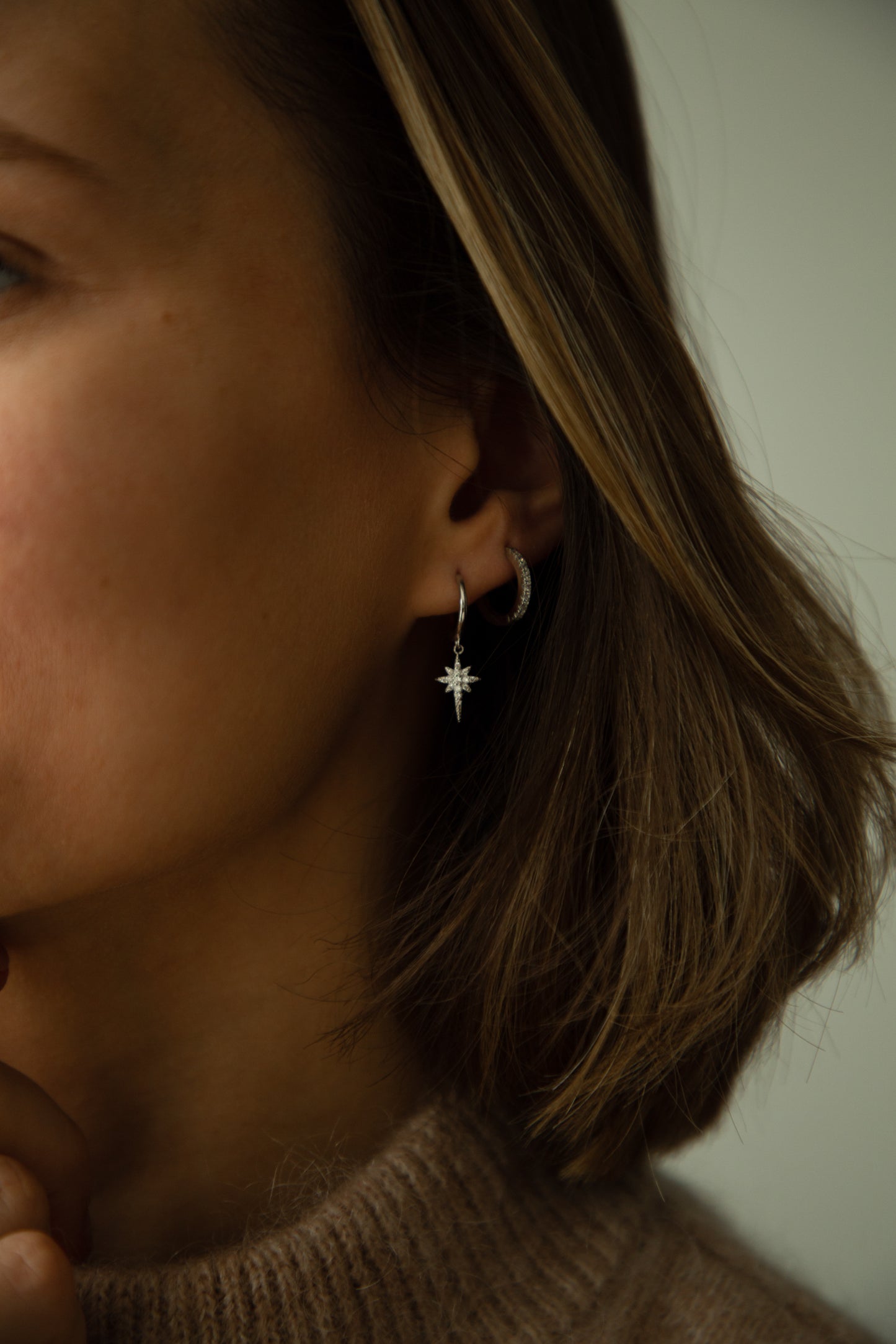 Comet Silver Earrings
