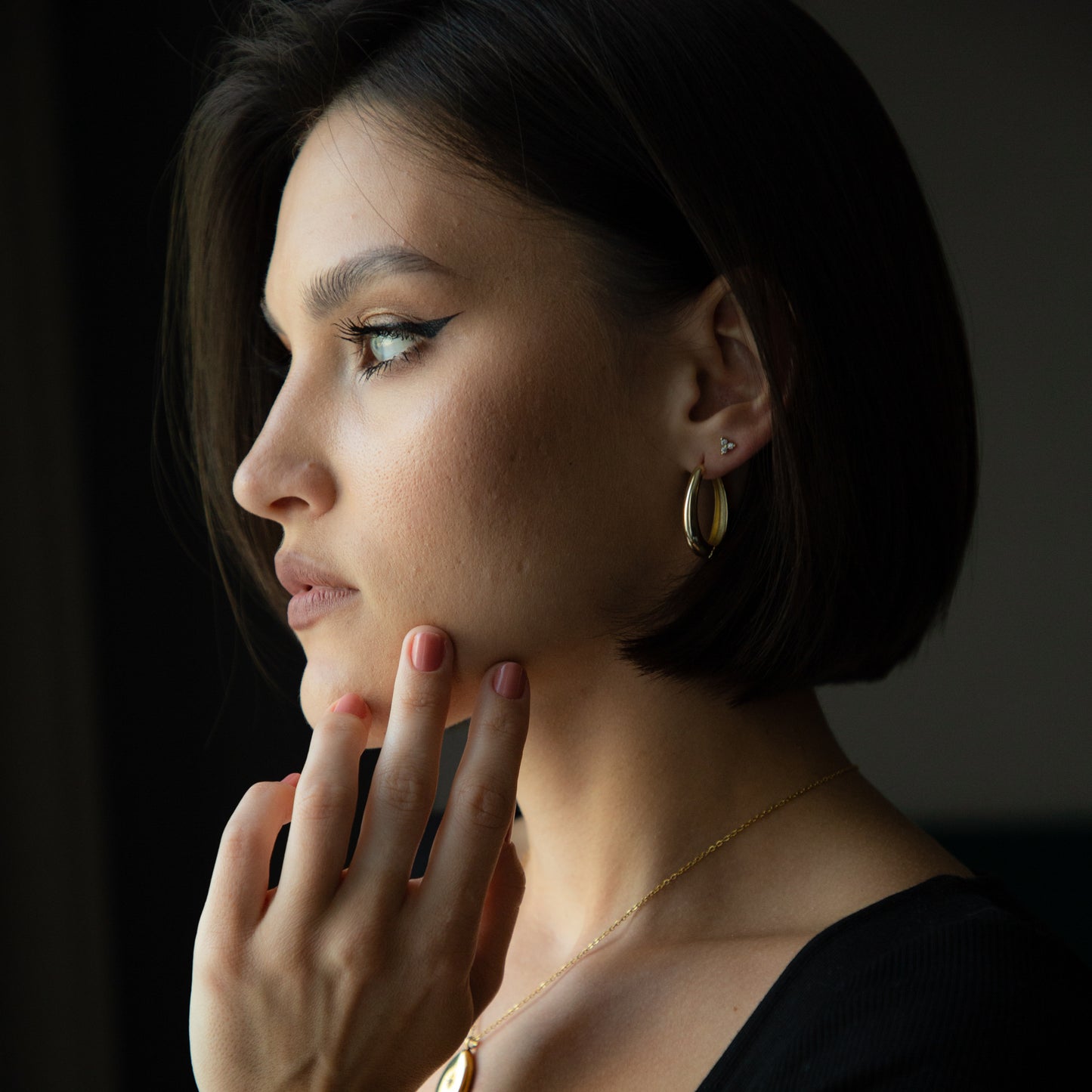 Gia 14K Hoops