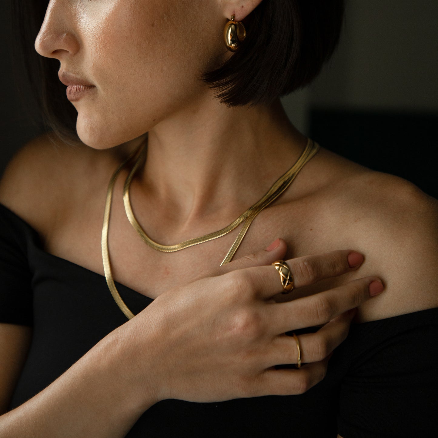 Ruby 14K Chain 45 cm