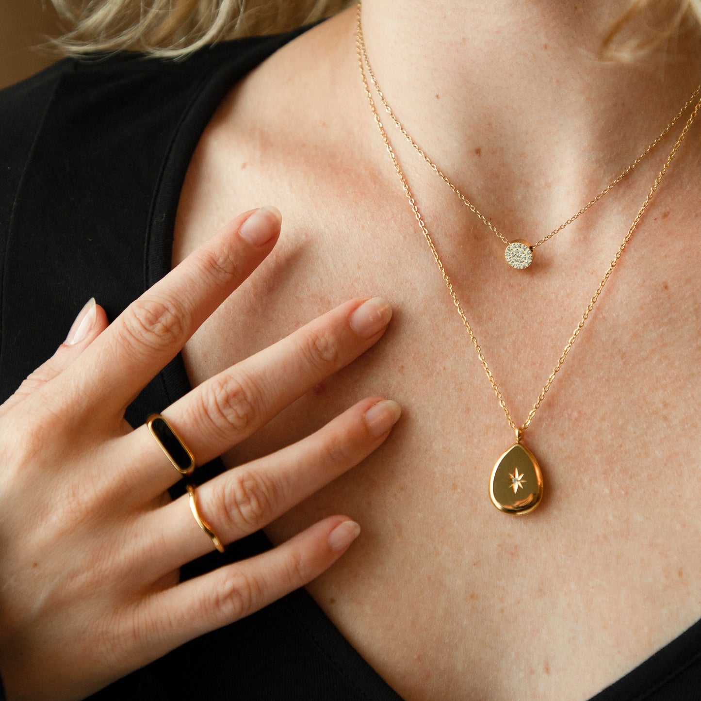 Nicole 18K Pendant Necklace