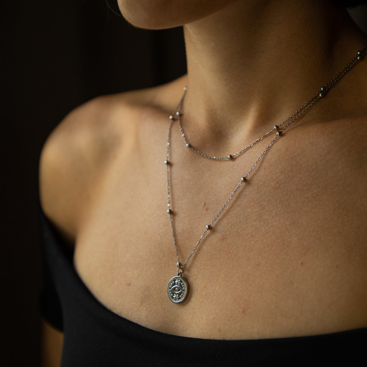 Eveline Silver Necklace