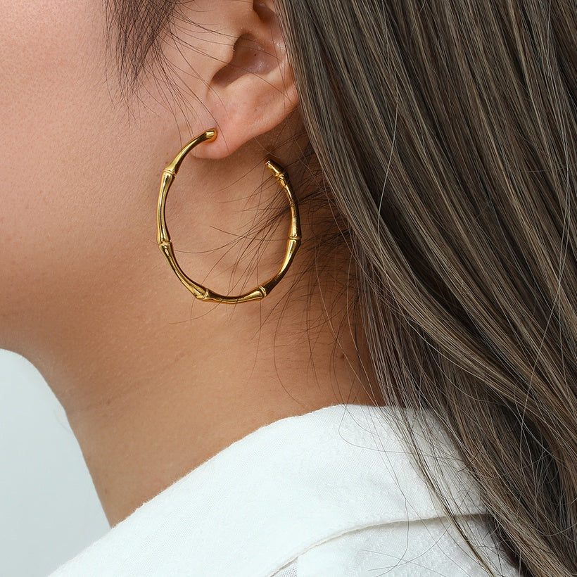 Bamby 14K Gold Hoops