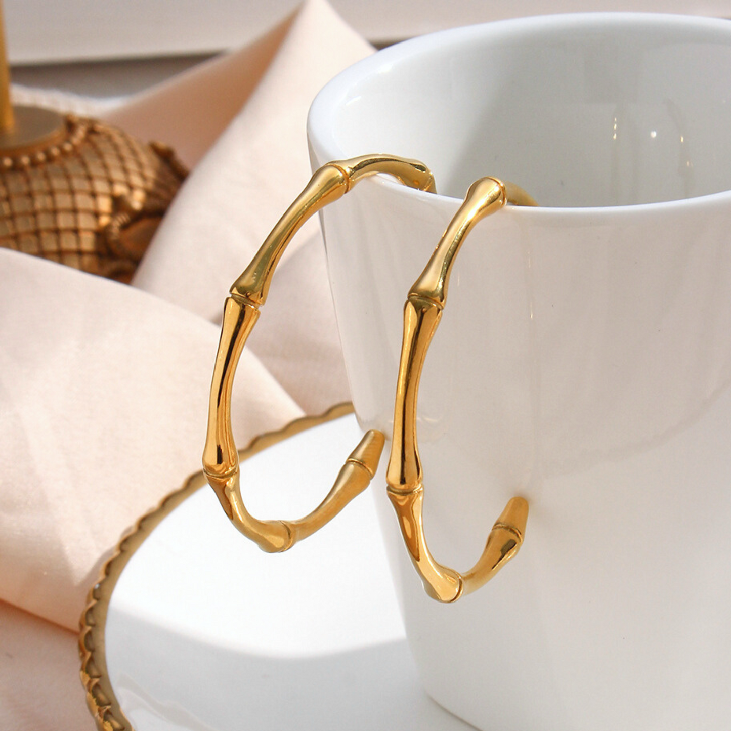 Bamby 14K Gold Hoops