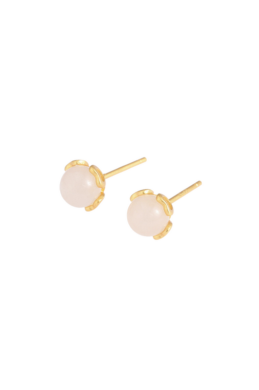 Locri Jade Stud Earrings