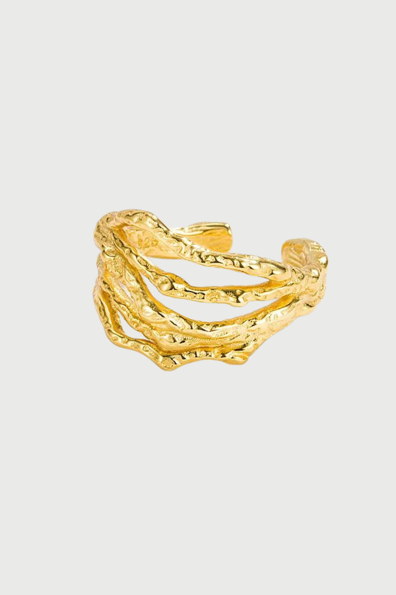 Nettuno 18K Gold Handmade Ring