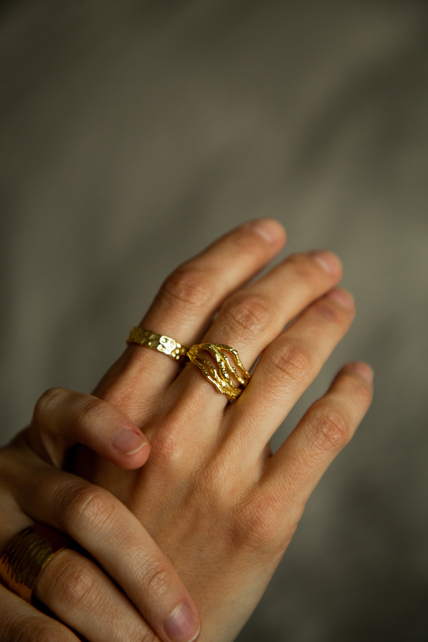 Nettuno 18K Gold Handmade Ring