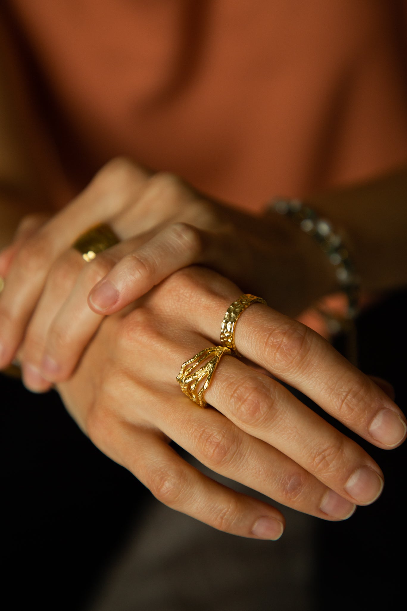 Nettuno 18K Gold Handmade Ring