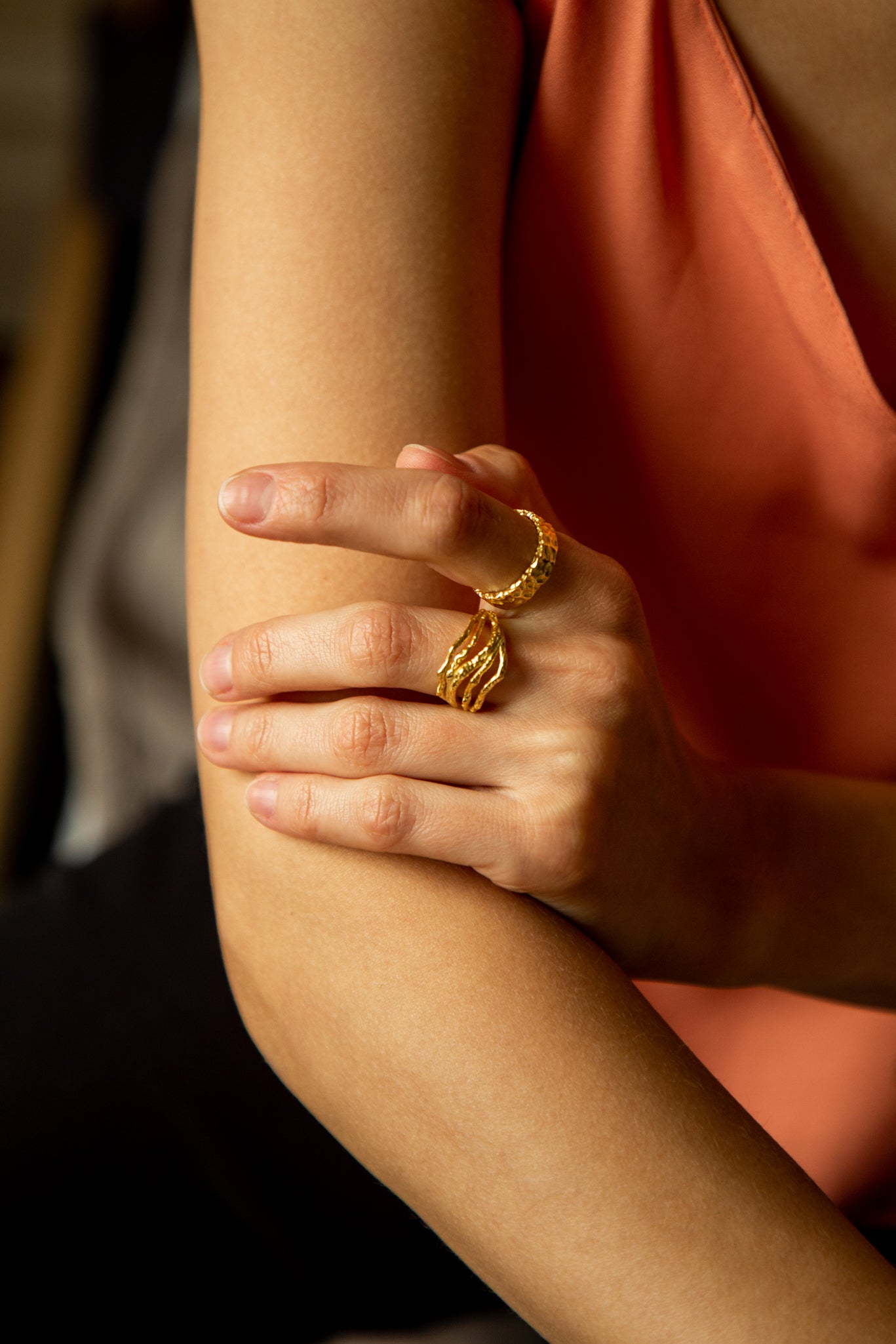 Nettuno 18K Gold Handmade Ring